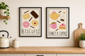 Fancy a Cuppa & Biscuit Kitchen Wall Art Set of 2 – A4 Prints